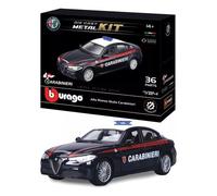 Bburago Automodello Kit 36 pz Alfa Romeo Giulia scala 1:24 CARABINIERI 18 25128