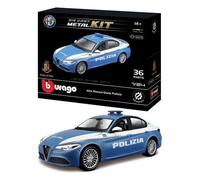 Bburago Automodello Kit 36 pz Alfa Romeo Giulia scala 1:24 POLIZIA 18 25129