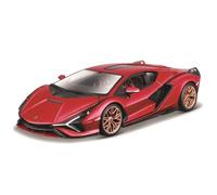 Lamborghini Sian Fkp 37 Rosso Modellino Auto 1:24 Burago