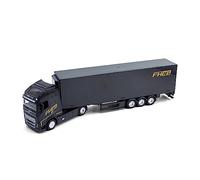 Bburago B18-31461V Street Fire HAULERS con rimorchio in pressofusione - Volvo FH16 Globetrotter 750 XXL-1:43 modellino giocattolo da collezione, disegni e colori assortiti