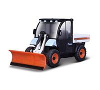 Burago- Bburago Die-Cast Bobcat TOOLCAT with Working Snow PLOW Modellino Auto, Design E Colori Assortiti, Medium, B18-31805