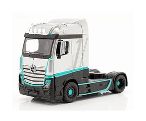 Bburago B18-32202 Street Fire HAULERS Custom CABS Die-Cast Truck-MB ACTROS GIGASPACE-1:43 - Modello giocattolo Colelctible in scala 1:43, disegni e colori assortiti