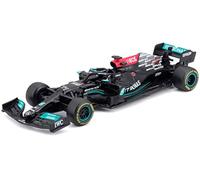 Bburago B18-38058B 1:43 F1 Mercedes AMG W12 E-Performance con casco BOTTAS, disegni e colori assortiti