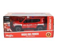 Bburago BRG31520V Maisto: Jeep Renegade Vigili Del Fuoco - Scala 1:24