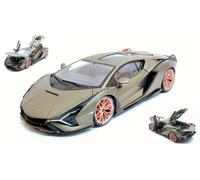BBURAGO BU11046 LAMBORGHINI SIAN FKP37 HYBRID 2020 MET.MATT GREEN 1:18 Modellino