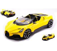 BBURAGO BU11051Y BUGATTI W16 MISTRAL CABRIOLET YELLOW 1:18 Modellino
