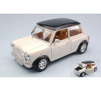 BBURAGO BU12036C MINI COOPER 1969 CREAM W/BLACK ROOF 1:18 Modellino