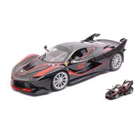 BBURAGO BU16010BK FERRARI FXX-K N.5 BLACK/RED 1:18 Modellino