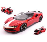 BBURAGO BU16911 FERRARI SF90 STRADALE ASSETTO FIORANO RED/WHITE SIGNATURE 1:18 M