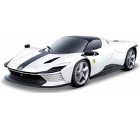 BBURAGO BU16912 FERRARI DAYTONA SP3 WHITE SIGNATURE W/OPENINGS 1:18 Modellino
