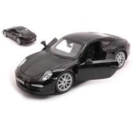 BBURAGO BU21065Z PORSCHE 911 991 2011 BLACK 1:24 Modellino