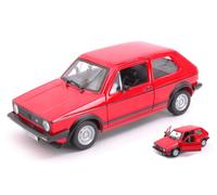 BBURAGO BU21089R VW GOLF MK1 GTI RED 1:24 Modellino