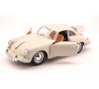BBURAGO BU22079W PORSCHE 356 B COUPE 1961 WHITE-CREAM 1:24 Modellino