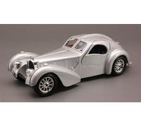 BBURAGO BU22092S BUGATTI ATLANTIC 1936 SILVER 1:24 Modellino