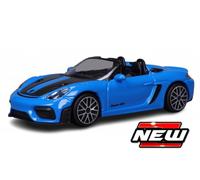 BBURAGO BU30472BL PORSCHE 718 SPYDER RS 2024 BLUE 1:43 Modellino