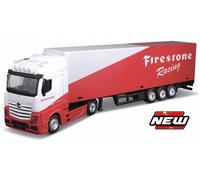BBURAGO BU31460R MERCEDES ACTROS GIGASPACE FIRESTONE RACING 1:43 Modellino