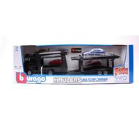 BBURAGO BU31465 SCANIA S730 HIGHLINE CAB CAR CARRIER + LAMBORGHINI URUS 1:43 Mod