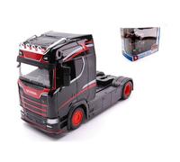 BBURAGO BU32207 SCANIA S730 HIGHLINE CAB BLACK 1:43 Modellino