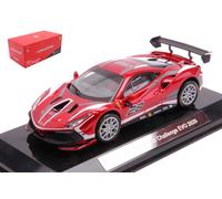BBURAGO BU36309 FERRARI 488 CHALLENGE EVO 2020 N.28 RACING SERIES METALLIC RED 1