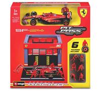 BBURAGO BU36862L DIORAMA PIT STOP 2024 SF-24 N.16 CHARLES LECLERC 1:43 Modellino