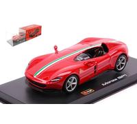 BBURAGO BU36912R FERRARI MONZA SP1 CONVERTIBLE RED/WHITE SIGNATURE 1:43 Modellin