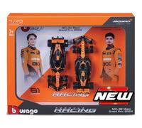 BBURAGO BU38109 MC LAREN MCL38 SET N.4 L.NORRIS + N.81 O.PIASTRI 2024 1:43 Model