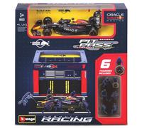 BBURAGO BU38453V PIT STOP SET RED BULL RB19 N.1 MAX VERSTAPPEN 2023 1:43 Modelli