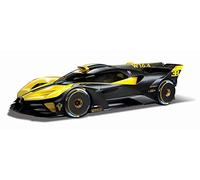 Bburago - Bugatti Bolide Giallo in scala 1/18 - Auto in miniatura da collezione per Bambini e Adulti - Modello Sport 2022 con Finitura Dettaglio e Design Realistico