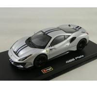 BBurago Burago Ferrari 488 Pista silver 2018 1/43 18-36910SL