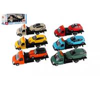 Bburago carro attrezzi con auto 1:43, modello in metallo 21 cm, vari colori