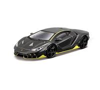 Bburago- Centenario Lamborghini Veicolo in Miniatura, Colore Nero, 1/43 Echelle, 30382