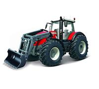 Bburago | Collezione Fattoria | Trattore con Pale Massey Fergusson a Attrito | R