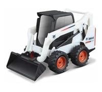Burago- Bburago Die-Cast Bobcat Skid-Steer Loader with Working Bucket Collectible Model Toy-1:50 Scale 10 cm S590 W/Secchio, Design E Colori Assortiti, B18-31801