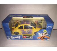 Bburago Disney 1:43 VOLKSWAGEN NEW BEETLE CUP - PIPPO Goofy in Metallo MIB