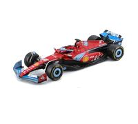 Burago Ferrari SF-24 Charles Leclerc #16 GP MIAMI 2024 - Modellino Realistico Auto in Scala 1:43, Guidata da Charles Leclerc, Licenza Ufficiale Ferrari, Età consigliata 3+ Anni