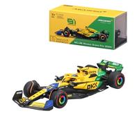 MODELLINO AUTO STATICO BURAGO MCLAREN F1 MCL38 PIASTRI MONACO 2024 VETRINA 1:43