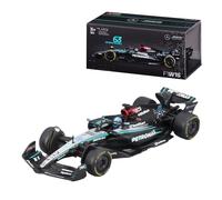 Bburago F1 Formula 1 MERCEDES AMG W15 (2024) CON CASCO - RUSSELL - Scala 1:43 - Modello di auto da corsa da collezione incredibilmente dettagliato