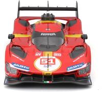 Bburago - Ferrari 499P 24H LMH Hypercar 2025#51 con Teca Espositiva, Auto Diecast in Scala 1:43, Replica Dettagliata Le Mans, Licenza Ufficiale Ferrari, Età Consigliata 14+ Anni
