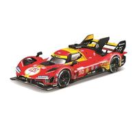 BBURAGO Ferrari 499P LMH 24H Le Mans Champion 2024#50 Scala 1:43, Replica Diecast con Teca Trasparente, Licenza Ferrari, Età 14+