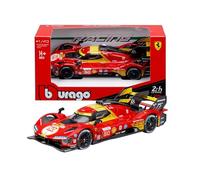 Bburago - Ferrari 499P Winner 2024#50, Auto in Diecast in Scala 1:43, Replica Dettagliata della Vincitrice della 24H di Le Mans, Licenza Ufficiale Ferrari, Età Consigliata 14+ Anni