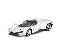 Modello Ferrari Daytona SP3 Bianco con Striscia Blu in Scala 1:43 Bburago