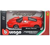 Bburago B18-36120 Ferrari Race And Play Assortimento con Motori Pull Back 1:43 Veicoli, Rosso