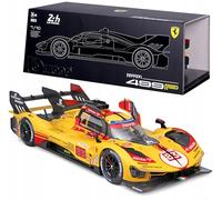 1:18 BURAGO Ferrari 499P # 83 Le Mans 2024 Kubica Shwartzman Ye BU16313-83-VET