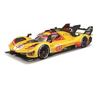Bburago FERRARI RACING 499P LE MANS HYPERCAR (2024) AF CORSE #83 - Custodia rigida deluxe - Scala 1:18 - Modello di auto da corsa da collezione incredibilmente dettagliato