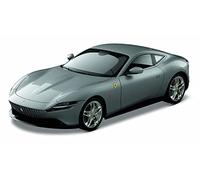 Bburago Ferrari Roma: modello auto in scala 1:24, serie Ferrari Race & Play, porte mobili, argento (18-26029S)