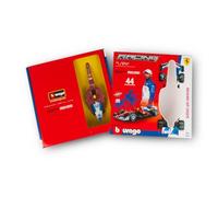 Bburago Ferrari SF-24 F1 Kit modellino scala 1:24, metallo pressofuso, montaggio 45 pezzi, rosso, per bambini dai 14 anni in su