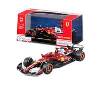 Bburago - Ferrari SF-25 F1 2025#16 Leclerc con Casco, Auto Diecast in Scala 1:43, Replica Dettagliata con Teca e Basetta, Licenza Ufficiale Ferrari, Età Consigliata 14+ Anni