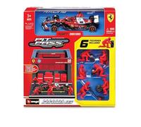 Bburago Scala 1:43 Race Formula Scuderia Ferrari SF-25 Pit Pass Paddock Set (202