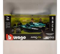 BBurago Formula 1 2025 Fernando Alonso Aramco Aston Martin Model Auto Scala 1/43