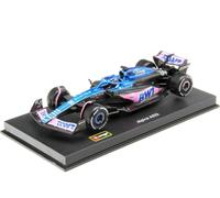 Bburago - Formula 1 Alpine 2023 di Esteban Ocon con Casco - Riproduzione di veicoli a 1/43 - Collezione Racing - Giocattolo per bambini da collezione dai 3 anni - 38073O